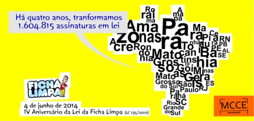 Lei da Ficha Limpa completa 4 anos